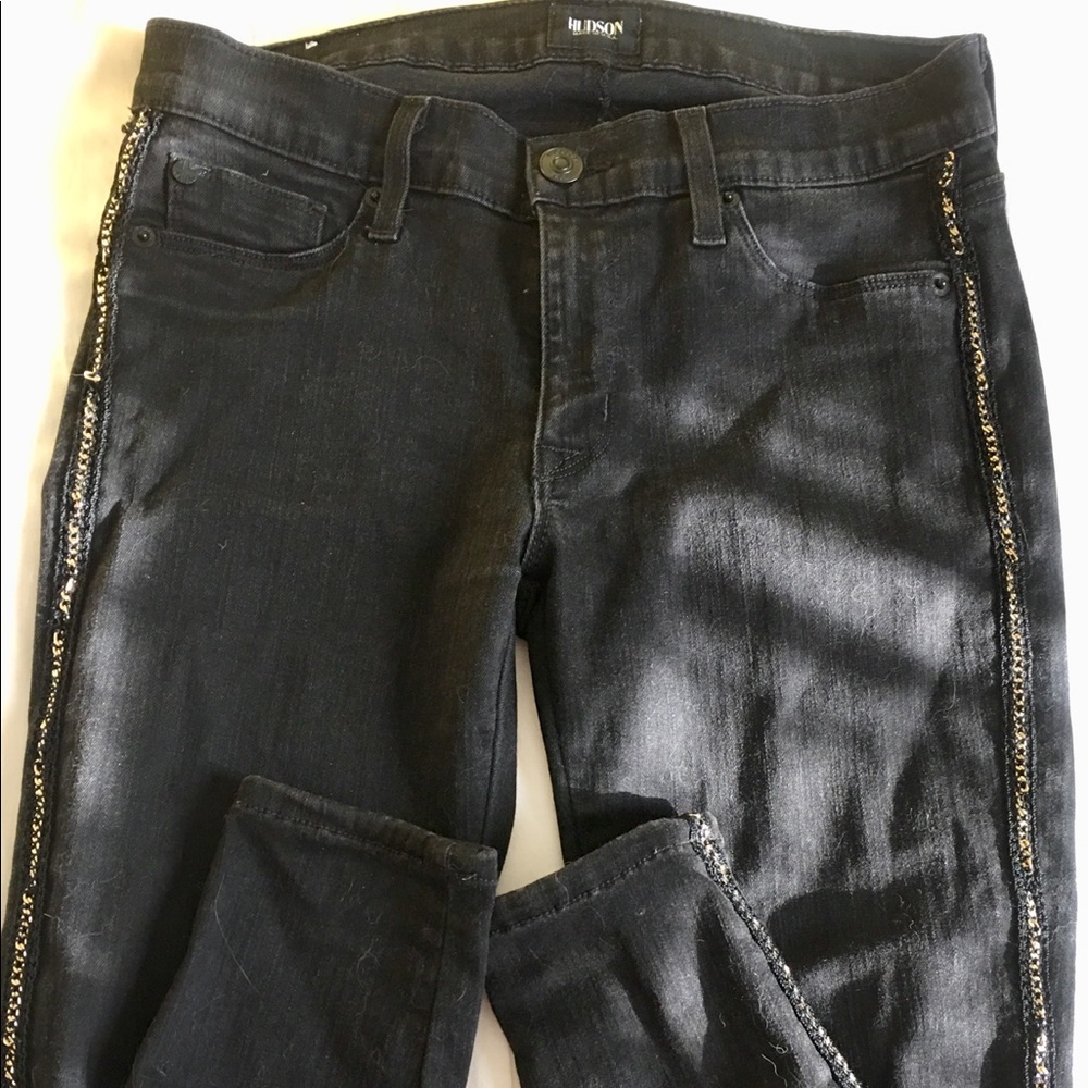 Hudson black skinny jeans